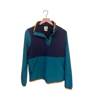North Face Mountain 3.0 Pullover M Snap Insulated Sweatshirt Jacket medium